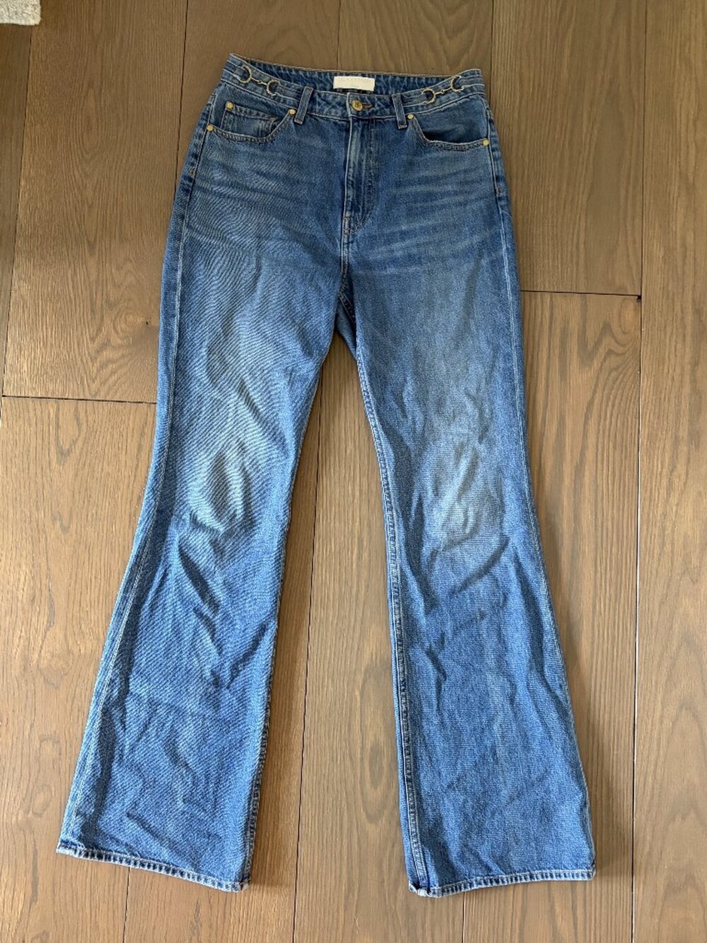 Ulla Johnson Denim Bootcut Jeans Vintage Wash Sz 28